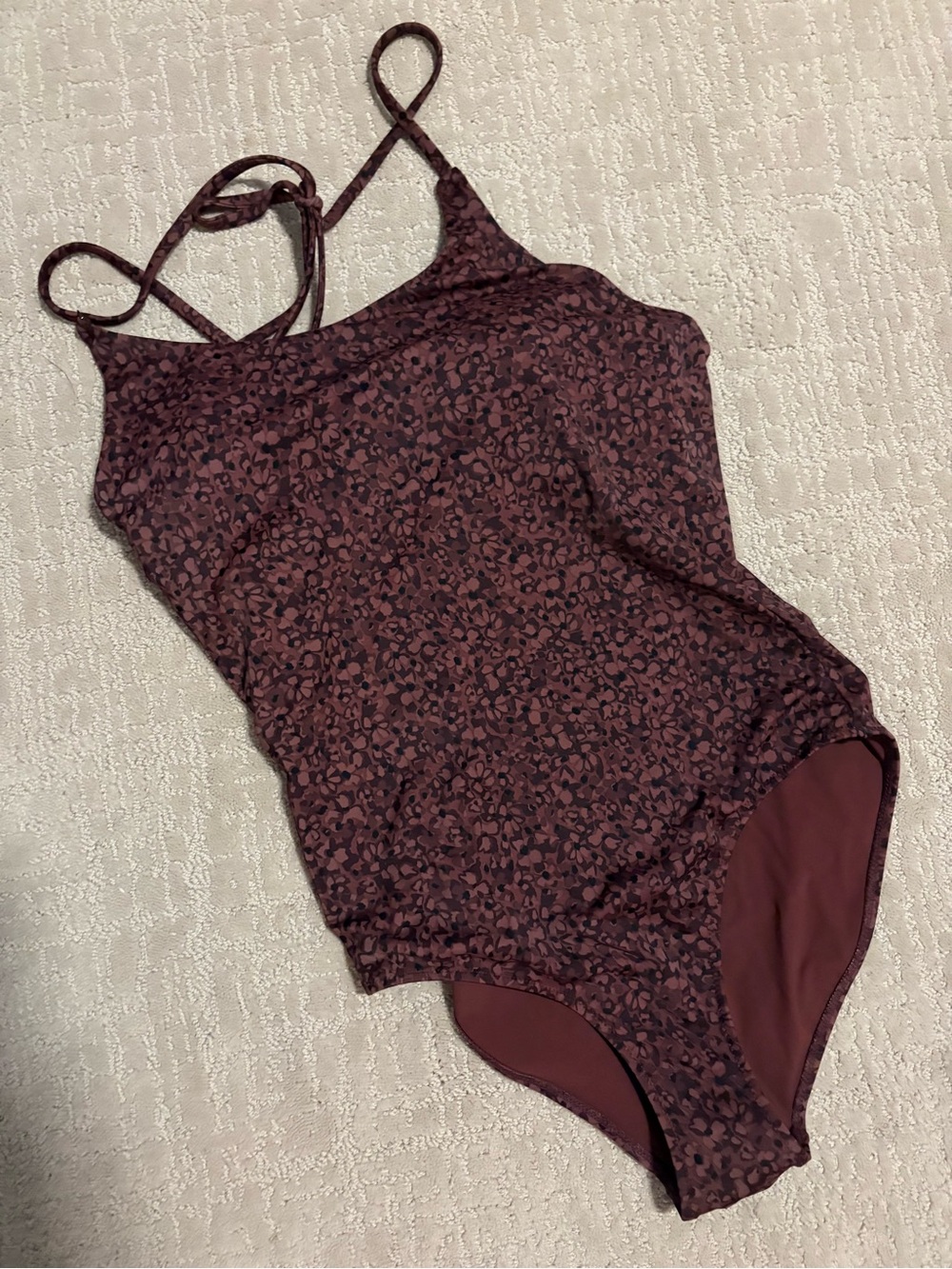 Athleta Brown One-Piece Swimsuit